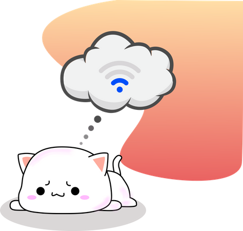 Poor Internet Connection Illustration  Illustration