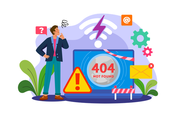 Poor Internet Connection  Illustration