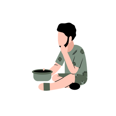 Poor Man  Illustration