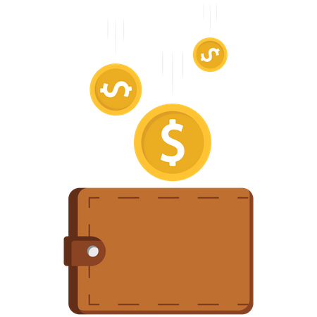 Poor or poverty with empty wallet  Illustration