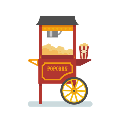 Popcorn machine  Illustration