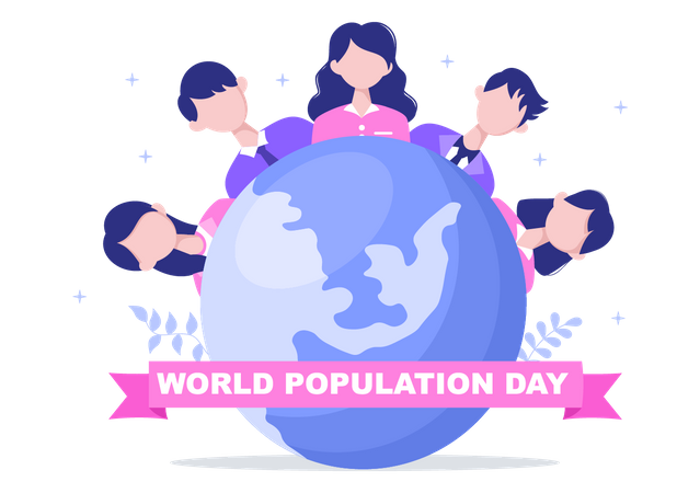 Population Day Illustration