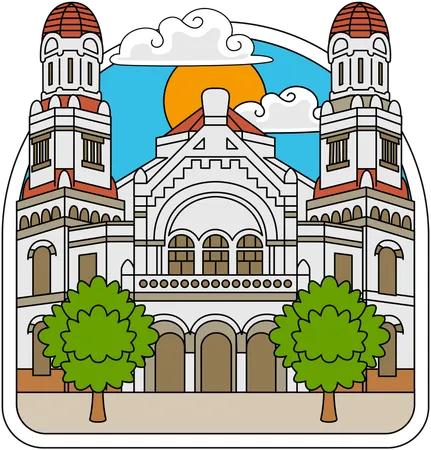 A porta de mil marcos  Ilustração