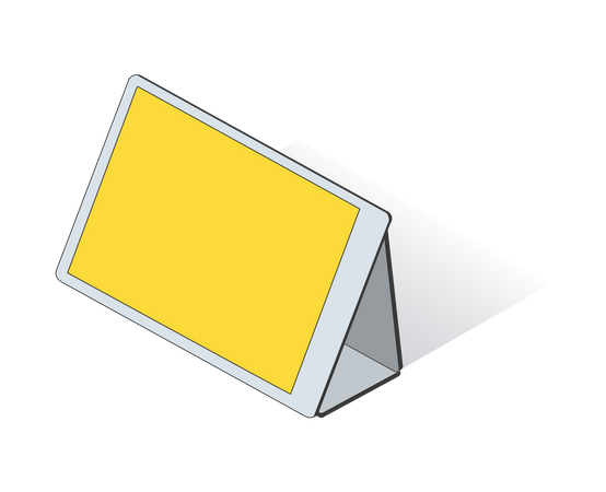 Portable Touch Monitor Illustration