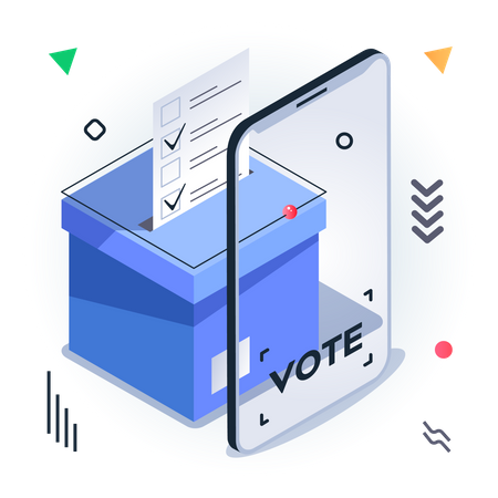 Portail de vote en ligne  Illustration