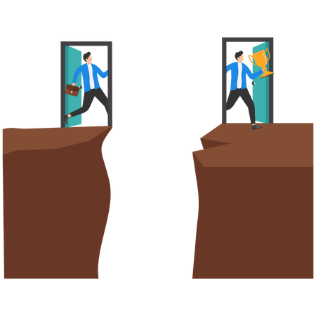Portal de negócios e oportunidades de carreira  Ilustração