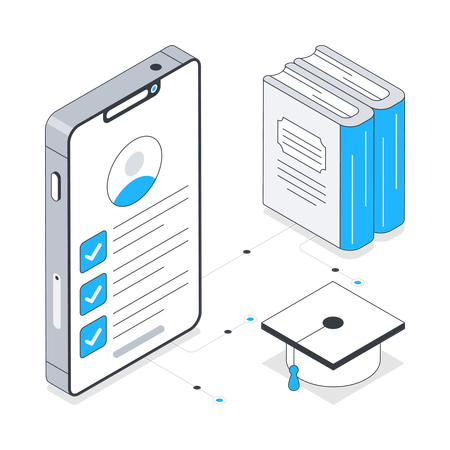 Portal estudiantil  Illustration