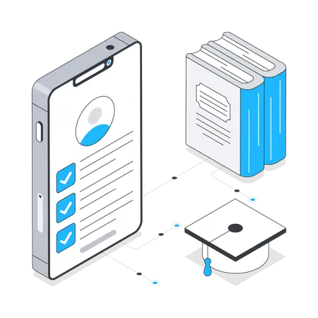 Portal estudiantil  Illustration