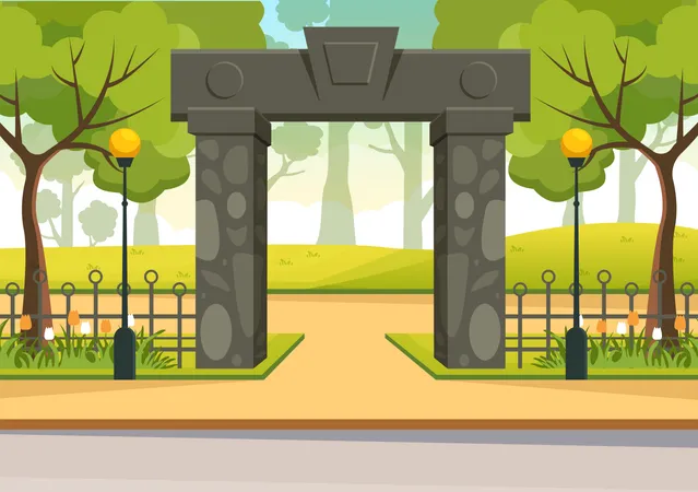 Jardín Portal  Ilustración