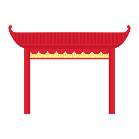 Porte chinoise  Illustration