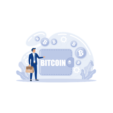 Portefeuille Bitcoin  Illustration