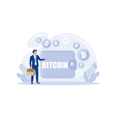 Portefeuille Bitcoin  Illustration