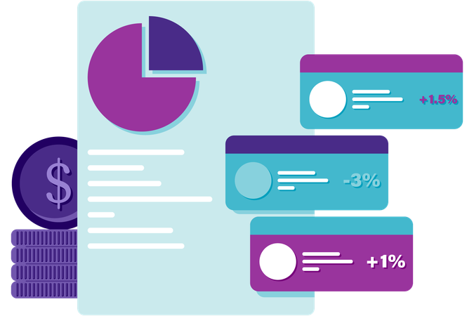 Portefeuille d'investissement  Illustration