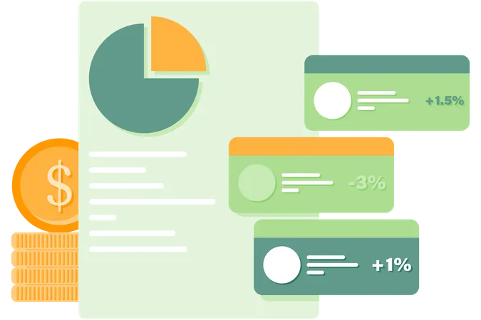 Portefeuille d'investissement  Illustration