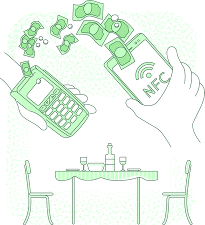 Portefeuille mobile  Illustration