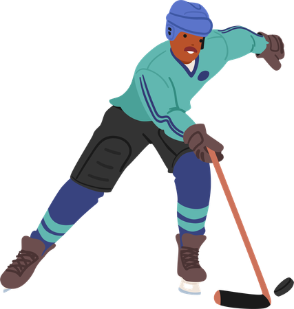 Portero de hockey  Ilustración