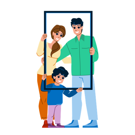 Portrait de famille  Illustration