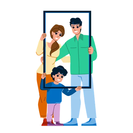 Portrait de famille  Illustration