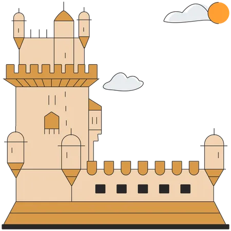 Portugal - Belém Tower  Illustration