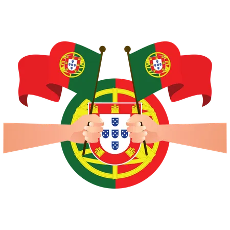 포르투갈 독립기념일 12월 1일  일러스트레이션