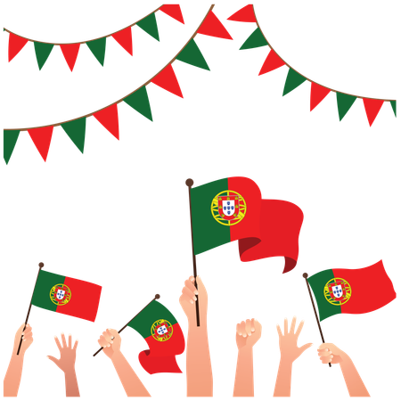 Portugal Independence Day 1st december  Illustration