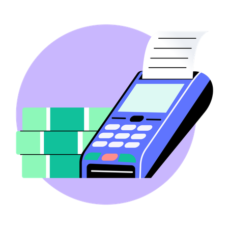 Pos machine  Illustration