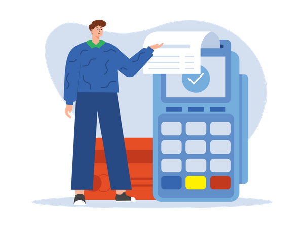 Pos machine  Illustration