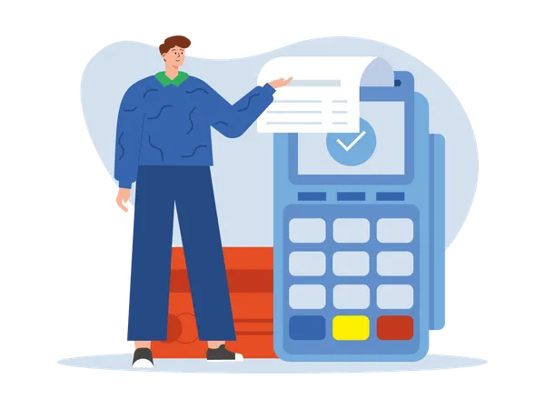 Pos machine  Illustration