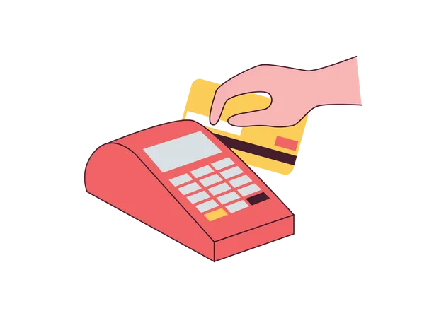 Pos Machine  Illustration