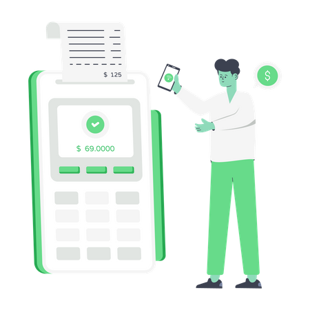POS Payment  Illustration