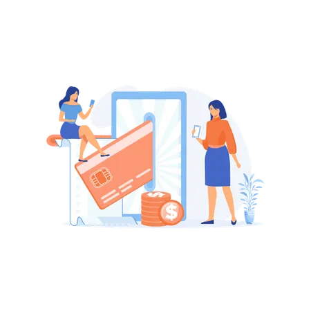 Paiement par terminal de point de vente  Illustration