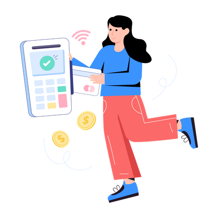 Pos Terminal Payments  Illustration