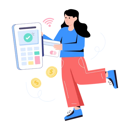 Pos Terminal Payments  Illustration