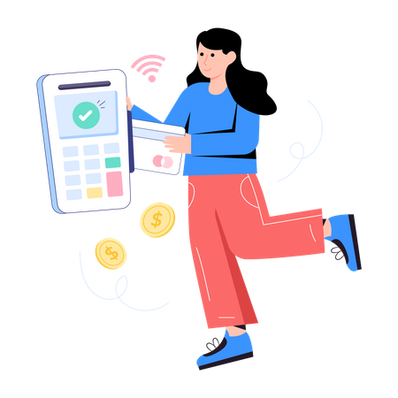 Pos Terminal Payments  Illustration