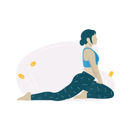 Postura de exercício do pombo-rei  Ilustração
