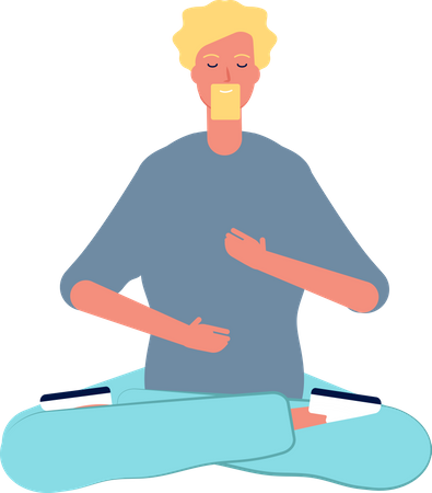Posture de méditation  Illustration
