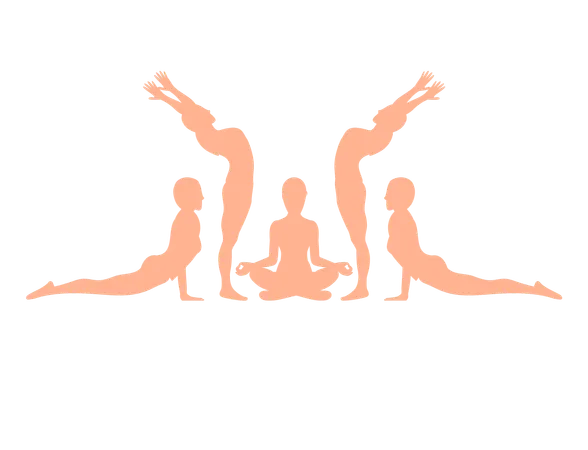 Pose de yoga  Illustration