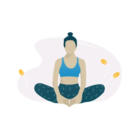 Pose de yoga  Illustration