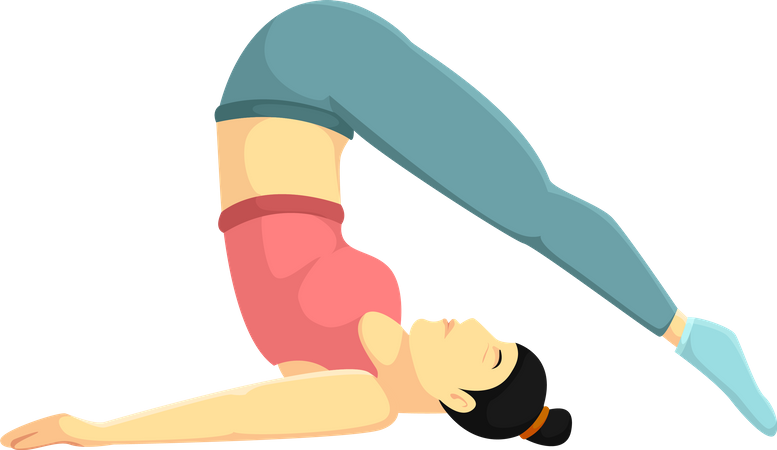 Pose de yoga  Illustration