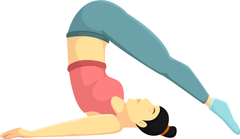 Pose de yoga  Illustration