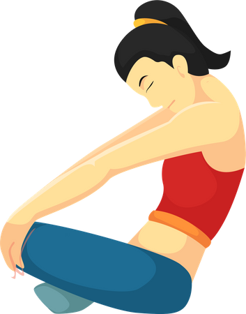Postures de yoga  Illustration