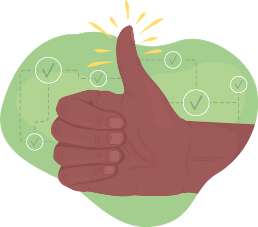 Positive Gesture  イラスト