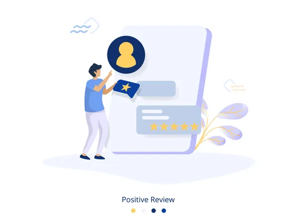 Positive Review Illustration  Illustration