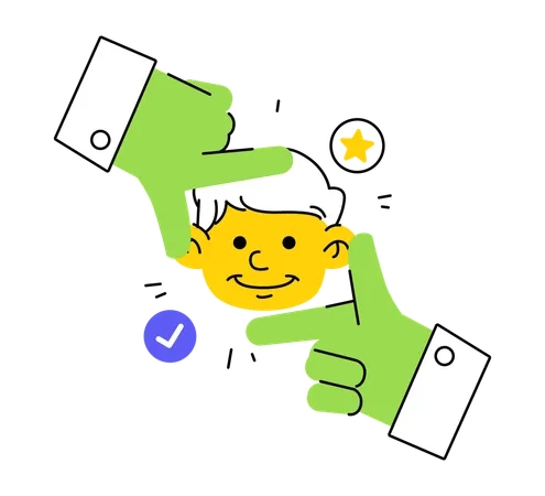 Positive Stimmung durch optimistischen Ausdruck und Ermutigung einfangen  Illustration