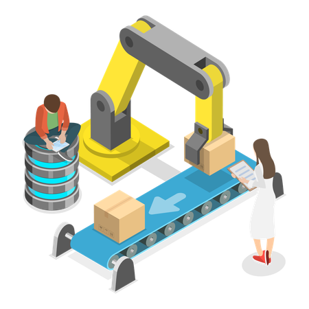 Post Delivery Service  Illustration