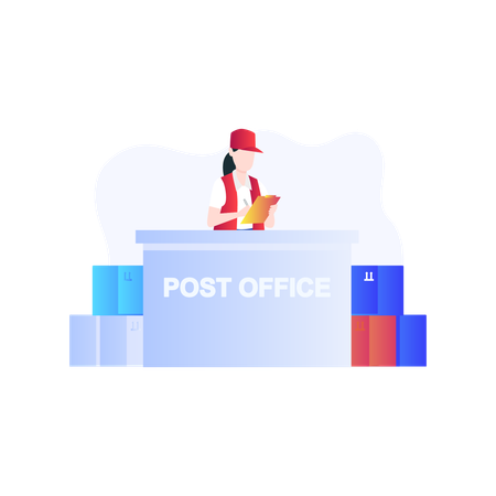 Post Office  Illustration