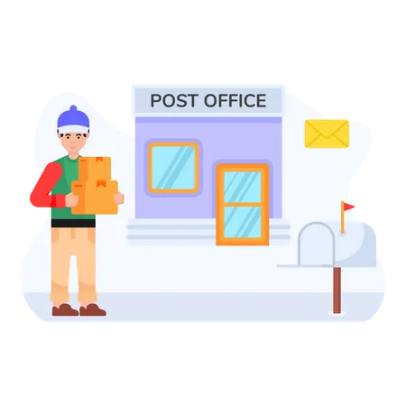Post Office Illustration