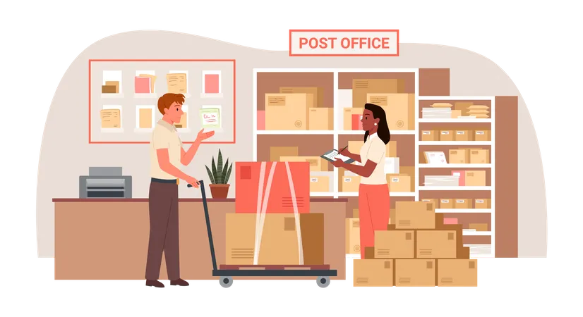 Post office  Illustration