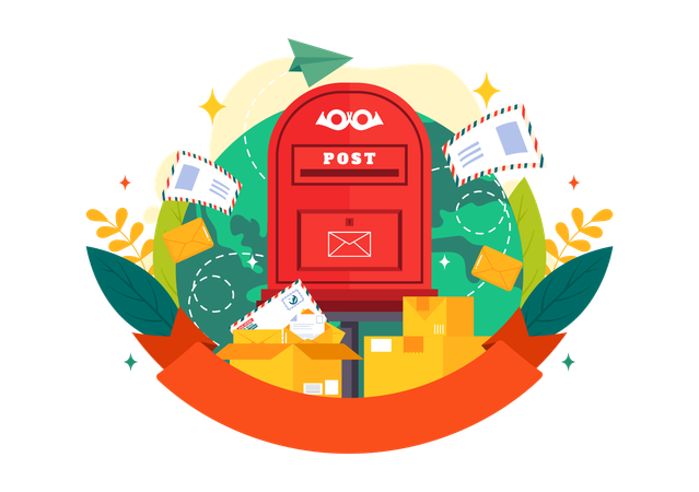 Post Office Celebration  Illustration