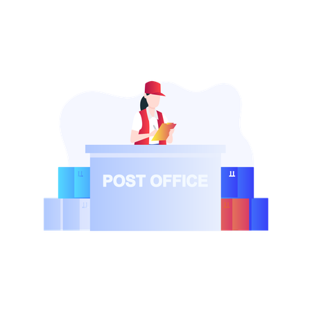 Post Office  Illustration